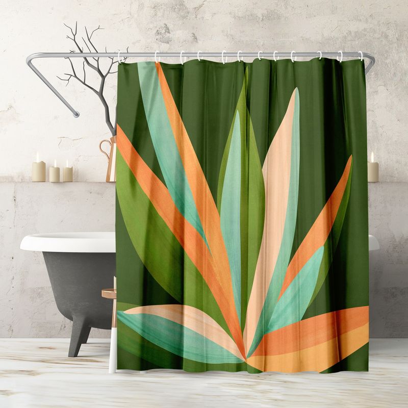 Americanflat 71" x 74" Shower Curtain Style 5 by Modern Tropical, 1 of 7
