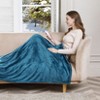Heated Blanket Electric Throw Soft Reversible Flannel Heating Blankets for Couch, 5 Heat Settings - 4 of 4