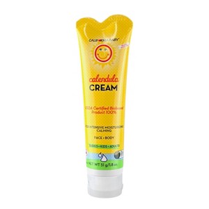 California Baby Calendula Cream - 1.8 oz Babies-Kids-Adults - Pure Plant Comfort: Soothe Dry, Sensitive Skin with Calendula’s Gentle Power - 1 of 4