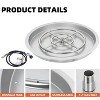 Orieon 25-Inch Round Drop-In Fire Pit Pan, Stainless Steel Gas Burner Insert with Spark Ignition Kit, 48,000 BTU. - 3 of 4