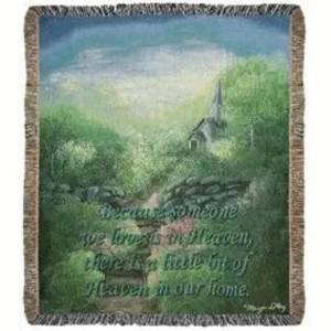 Manual Woodworks and Weavers Faith & Inspiration Throw, Little Bit of Heaven in Our Home 50" x 60" - 1 of 3