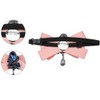 INSPIRE CHIC Women's Satin with Blue Rhinestone Bow Tie One Size Pink - 3 of 4
