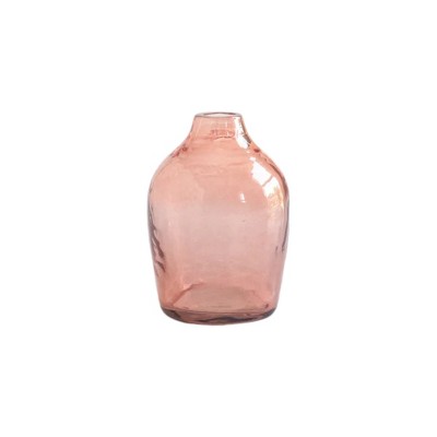 Slickblue Handcrafted Hammered Glass Bud Vase, Available in Multiple Color & Size Options, Ideal for Flower Display