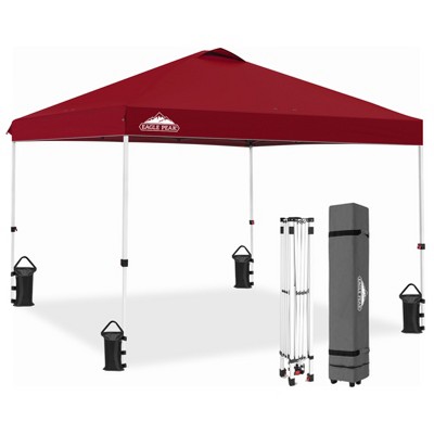 EAGLE PEAK 10x10 Pop Up Canopy Instant Tent w/ 4 Weight Bags