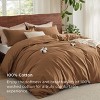 100% Washed Cotton Duvet Cover Minimalist Cotton Duvet Cover for All Seasons GentleSoft™ Plain Simple Bedding Set - 2 of 4