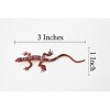 Collectible Wildlife Gifts | Lizard, Red Striped Lizard, Rubber Reptile Toy, Realistic Figure, Model,   Educational, Gift,    3" F6063-B380 - 2 of 4