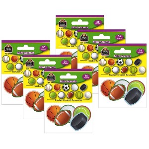Teacher Created Resources® Sports Mini Accents, 36 Per Pack, 6 Packs - 1 of 2