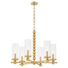 Quorum Lighting Lee Boulevard 6 - Light Chandelier in  Aged Brass - 4 of 4
