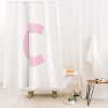 Deny Designs April Lane Art Block Monogram Shower Curtain - 2 of 3