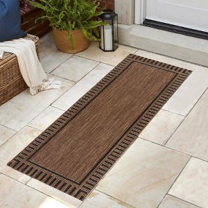 Gertmenian Paseo Kiano Modern Striped Flatweave Indoor Outdoor Area Rug - 1 of 4
