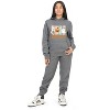 Everyday Kids “Boo Crew” Halloween Pullover Hoodie – Cute Ghosts and Pumpkins – Cozy Fall Sweatshirt for Girls, Charcoal Gray - 2 of 3