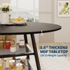 Dinning Room Tables for 4, Round Dining Table Set with Storage, 42 Inch Circle Kitchen Table High Top - 3 of 4