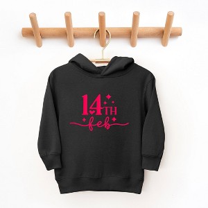 The Juniper Shop 14th Feb Stars Puff Print Toddler Graphic Hoodie - 1 of 3