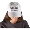 Pavilion Gift Company - Skiing People - White Adjustable Hat - Hats - 4 of 4