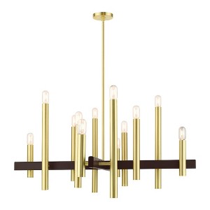Livex Lighting Helsinki 12 - Light Chandelier in  Satin Brass - 1 of 1