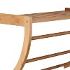 Lohas Collection Mounting Wall Shelf with Bar Towel Holder Brown - Organize It All - 4 of 4