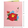Paper Love 3D Camellia Flower Pop Up Card - 3 of 4