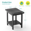 Sonkuki HIPS Waterproof Shower Benches for Inside with Shower Head Holder for Spa, Bath, Shaving Legs - 3 of 4