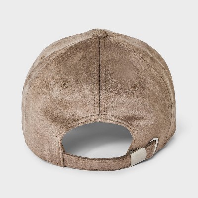 Faux Suede Baseball Hat - Universal Thread Brown - image 3