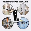 phiestina 10 Stainless Steel Single-Hook Hooks, Black, for Bathroom, Living Room & Dining Room Storage - 4 of 4