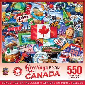 MasterPieces 550 Piece Jigsaw Puzzle - Greetings From Canada - 18"x24". - 1 of 4