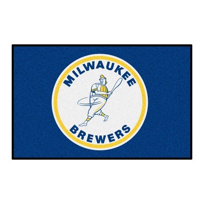 MLB Milwaukee Brewers 19"x30" Retro Accent Rug