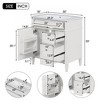 NicBex 30" Bathroom Storage Cabinet with Sink, Morden Bathroom Vanity, 2 Drawers and 1 Spacious Cabinet Door for Bathroom - 2 of 4