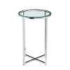 Vivian Glam X Leg Round Side Table - Saracina Home - 3 of 4