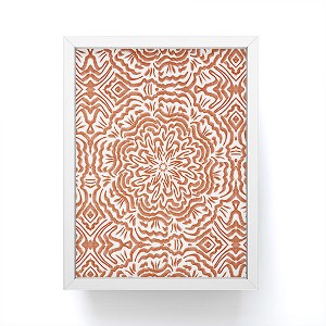 Marta Barragan Camarasa Terracotta strokes pattern Framed Mini Art Print - Society6 - 1 of 3