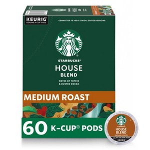 Starbucks Keurig House Blend Medium Roast Coffee Pods - 1 of 4