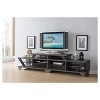 Harla Contemporary TV Stand for TVs up to 80" Distressed Gray/Black - HOMES: Inside + Out: Entertainment Center with Storage - image 2 of 4