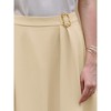 INSPIRE CHIC Women's High Waist Pleated Front Business Casual Work Flare A-Line Skirts - 4 of 4