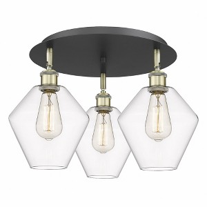 Cindyrella - 3 Light Flush Mount In Industrial Style-11 Inches Tall and 19.75 Inches Wide - 1 of 1