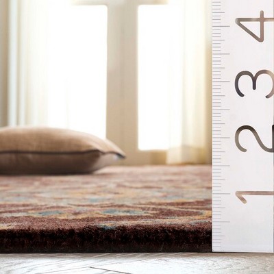 Hand-Tufted Brown and Gold Wool 6' x 9' Area Rug