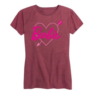 Women's - Barbie - Arrow Heart Logo Short Sleeve Graphic T-Shirt - 1 of 4