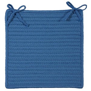Colonial Mills Simply Home Solid - Blue Ice Chair Pad, Set of 4 - 1 of 1
