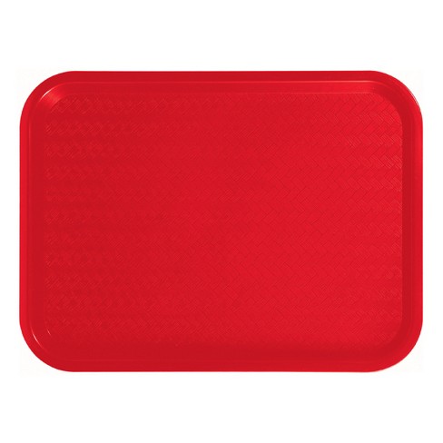 Winco FFT-1216R Red Fast Food Tray, Set of 6, Size: 12 x 16