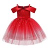 MyKids-Usa Baby Girl Frozen Elsa Princess Dress Birthday Tutu Formal Western Style Dress - 2 of 4