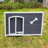 VASIP Outdoor Large Wooden Dog House - Waterproof, Windproof and Warm, Easy-Assemble,Dog Kennel - 4 of 4