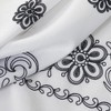 RT Designers Collection Coby Embroidered Stylish Shower Curtain 70" x 72" Black - 4 of 4