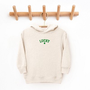 The Juniper Shop Embroidered Lucky Clover Toddler Graphic Hoodie - 1 of 3