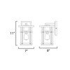 Maxim Lighting Clyde Vivex 1 - Light Wall Light in  Black - 3 of 3