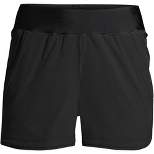 Lands' End Women's 3" Quick Dry Elastic Waist Board Shorts Swim Cover-up Shorts with Panty