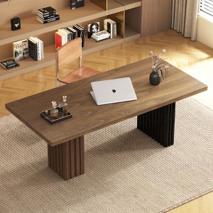 Gaoyangjiaju 70.8 Inch Dining Table for 6 - 8 People with Wooden Top - 1 of 4