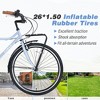 26 Inch Vintage Style Bike, 7 Speed, Steel Frame, Retro Commute Bike for Women and Men - 4 of 4