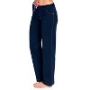 Casual Nights Women's 100% Cotton Contrast Stitch Pajama Sleep Pants - 3 of 4