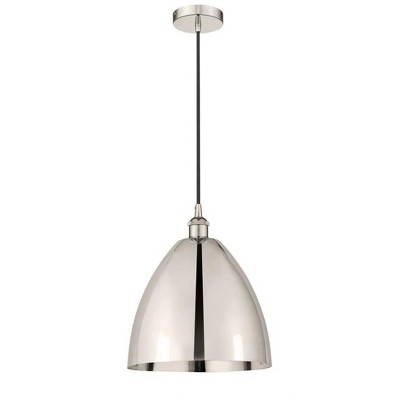 Edison Dome - 1 Light Cord Hung Mini Pendant In Industrial Style-14.75 Inches Tall and 12 Inches Wide