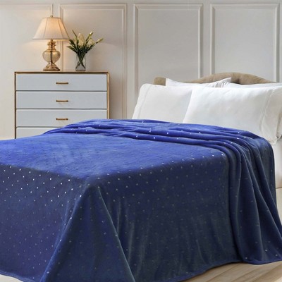 Fleece Plush Throw Blanket Medium Weight Fluffy Soft Decorative Bedding by Blue Nile Mills