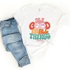 Simply Sage Market S.W.Smiley See Good In All Things Smiley Face Short Sleeve Tee - 3 of 4