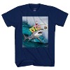 Seven Times Six SpongeBob Shirt Boys Patrick Fishing On Shark Short Sleeve Graphic Tee Blue - 2 of 4